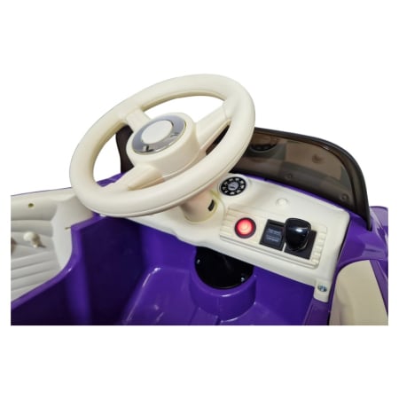 Mașină electrică licență Chevrolet 3100 pick-up, pentru o persoană, Mov, 12V, cu telecomandă, Bluetooth, Radio, USB, 103x55x51 cm [7]