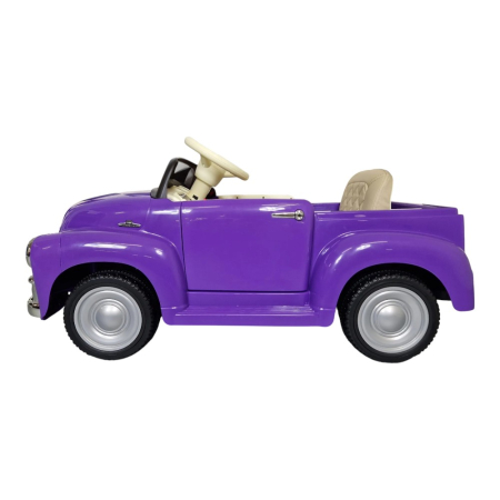 Mașină electrică licență Chevrolet 3100 pick-up, pentru o persoană, Mov, 12V, cu telecomandă, Bluetooth, Radio, USB, 103x55x51 cm [3]