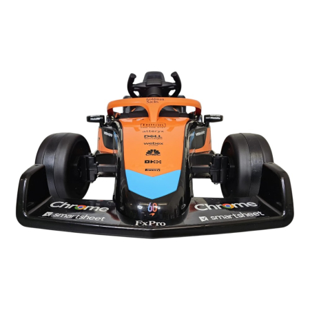 Mașină electrică licență McLaren Formula 1, pentru o persoană, Portocaliu, 12V, cu telecomandă, Bluetooth, USB, 115x67x50 cm [2]