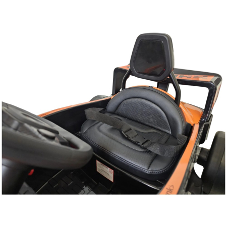 Mașină electrică licență McLaren Formula 1, pentru o persoană, Portocaliu, 12V, cu telecomandă, Bluetooth, USB, 115x67x50 cm [9]