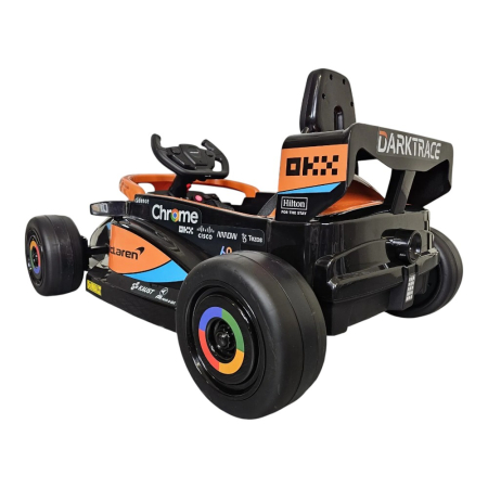 Mașină electrică licență McLaren Formula 1, pentru o persoană, Portocaliu, 12V, cu telecomandă, Bluetooth, USB, 115x67x50 cm [4]