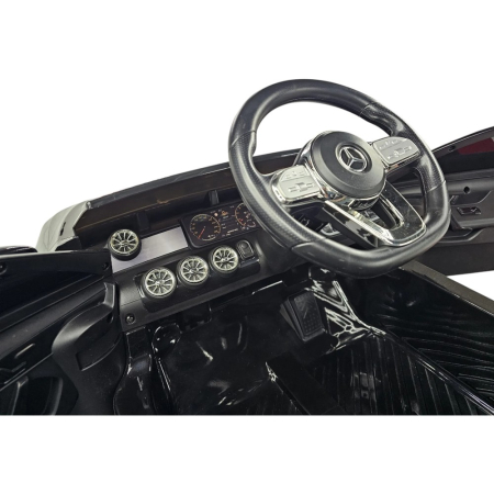 Mașină electrică licență Mercedes CLA 45, pentru o persoană, Negru, 12V, cu telecomandă, Bluetooth, MP3, USB, 110x61x45 cm [6]