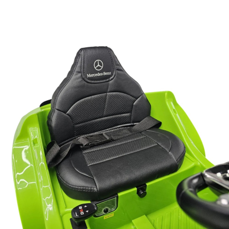 Mașină electrică licență Mercedes CLA 45, pentru o persoană, Verde, 12V, cu telecomandă, Bluetooth, MP3, USB, 110x61x45 cm [7]