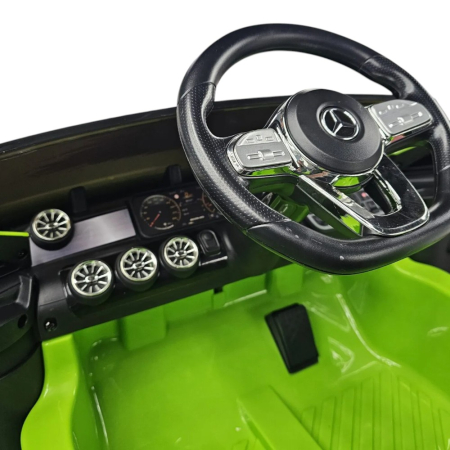 Mașină electrică licență Mercedes CLA 45, pentru o persoană, Verde, 12V, cu telecomandă, Bluetooth, MP3, USB, 110x61x45 cm [5]