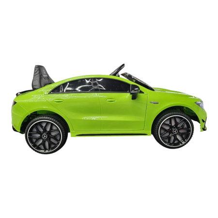 Mașină electrică licență Mercedes CLA 45, pentru o persoană, Verde, 12V, cu telecomandă, Bluetooth, MP3, USB, 110x61x45 cm [2]