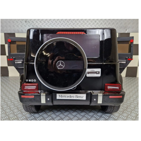 Mașină electrică licență Mercedes G500, pentru o persoană, Negru metalic, 12V, cu telecomandă, Bluetooth, MP3, USB, 114x67x54 cm [5]
