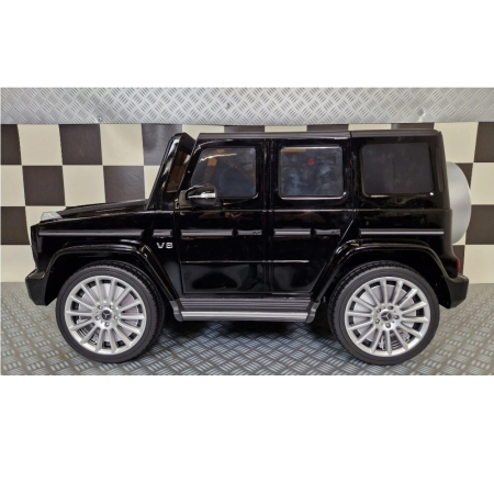 Mașină electrică licență Mercedes G500, pentru o persoană, Negru metalic, 12V, cu telecomandă, Bluetooth, MP3, USB, 114x67x54 cm [3]