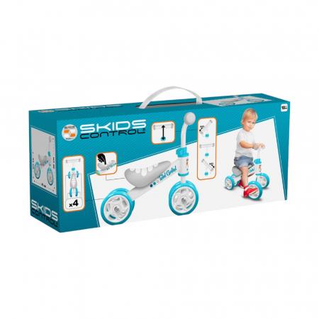 Mini bicicleta fara pedale pentru copii, varsta 1-3 ani, cadru ergonomic, sa larga din spuma, ghidon reglabil, manere anti lovire [3]