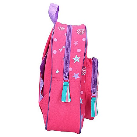 Rucsac multicolor cu 2 compartimente, 30x25x11 cm, Music and Dance, Peppa Pig [2]