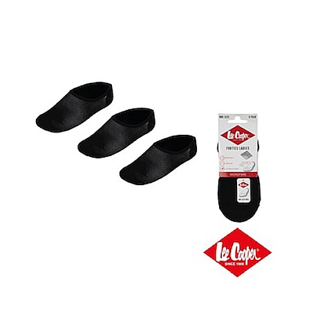 Set 3 Perechi Șosete Bărbați, tip talpici, negru, Lee Cooper Originals [1]