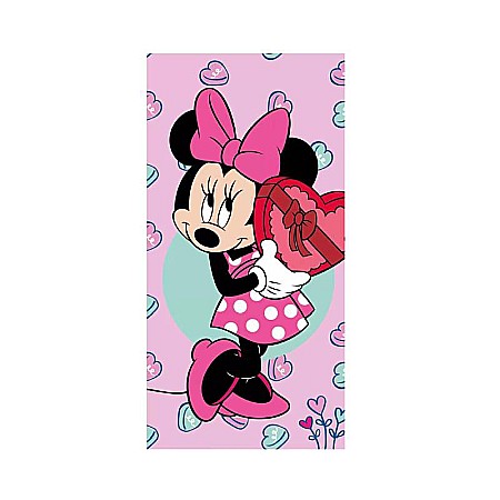 Prosoape - Prosop de plajă, 100%bumbac 70 x 140 cm, Model Minnie Mouse, Multicolor