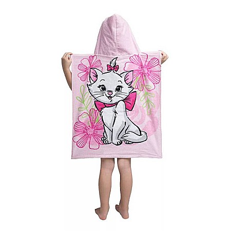 Prosop poncho copii Disney Marie, Bumbac, 50 x 115 cm, Multicolor [2]