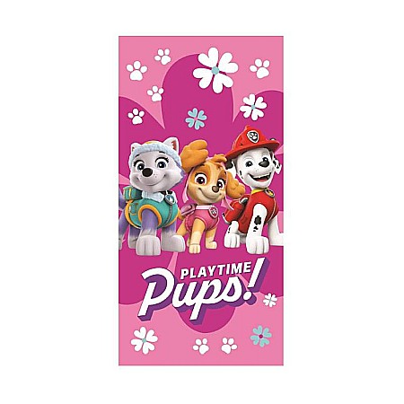 Textile - Prosop de baie, Furkasz, Paw Patrol, 70x140cm, Roz