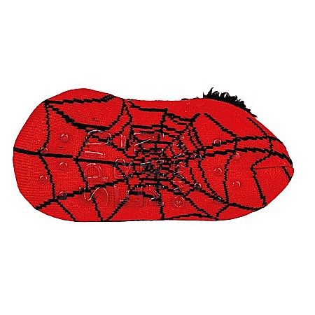 Botoșei de casă pentru copii, material textil, talpă antiderapantă, roșu, Spiderman [3]
