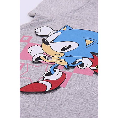 Pijama copii, cu mânecă scurtă, 100% bumbac, multicolor, Sonic [5]