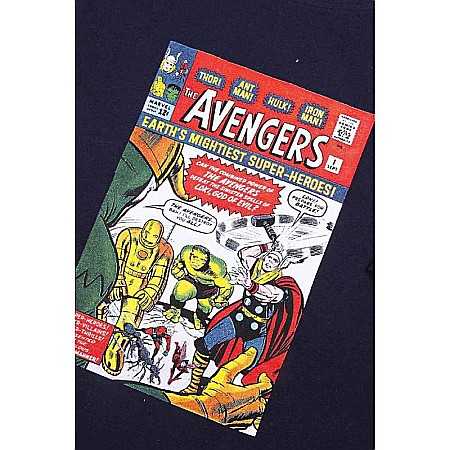 Pijama bărbați cu mânecă scurtă, bumbac, multicolor, Avengers, Marvel [2]