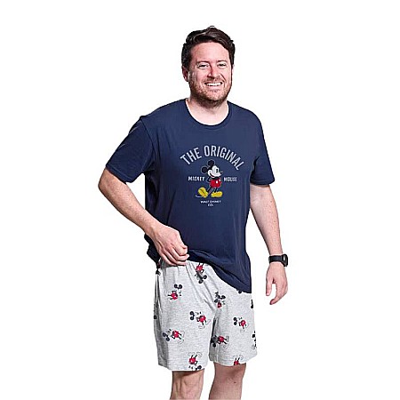 Pijama bărbați cu mânecă scurtă, bumbac, multicolor, Mickey Mouse, Disney [2]