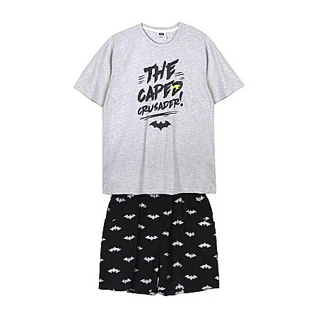 Pijamale bărbăți - Pijama bărbați cu mânecă scurtă, bumbac, multicolor, Batman
