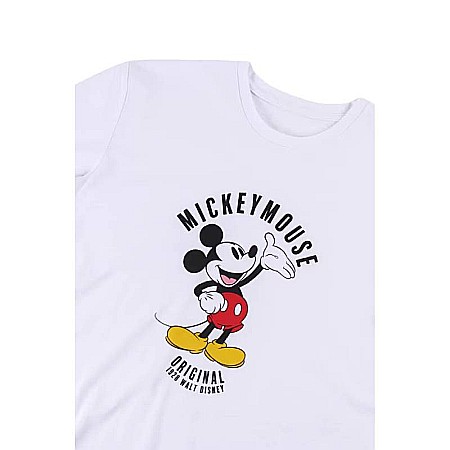 Tricou damă, alb, 100% bumbac, Mickey Mouse, Disney [2]