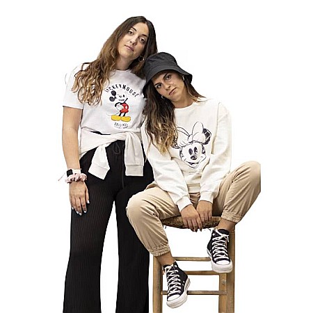 Tricou damă, alb, 100% bumbac, Mickey Mouse, Disney [5]