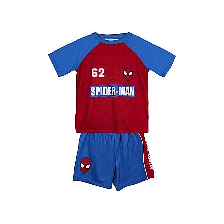 Compleuri copii - Set 2 piese, tricou și pantaloni scurți, albastru/roșu, Spiderman