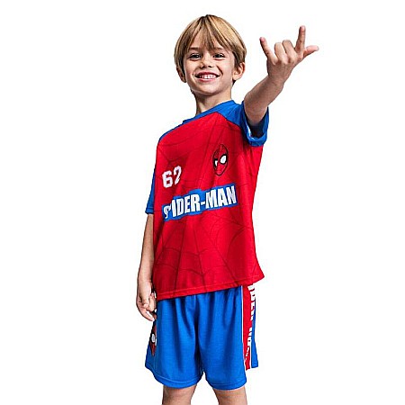 Set 2 piese, tricou și pantaloni scurți, albastru/roșu, Spiderman [3]