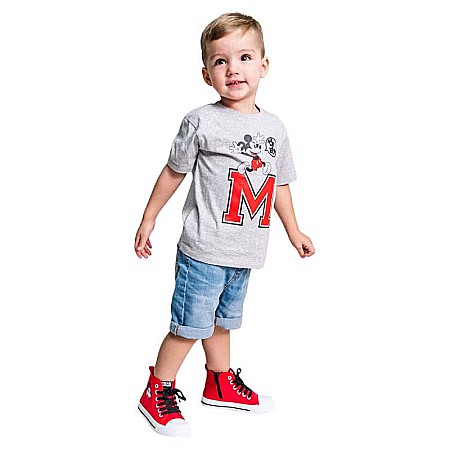 Tricou copii 100% bumbac, gri, Mickey Mouse, Disney [3]