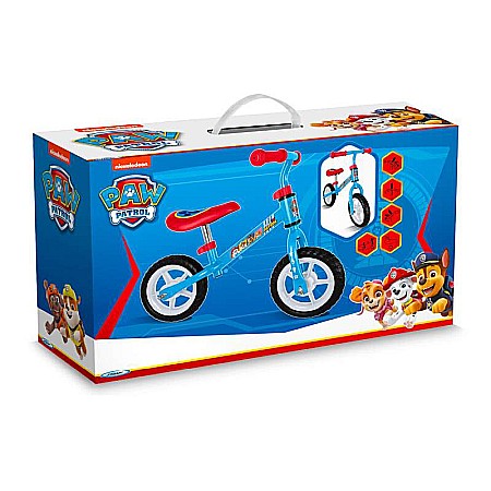 Bicicleta fără pedale pentru copii, multicolor, +2 ani, cadru oțel, șa reglabilă, mânere anti-strivire, Paw Patrol [3]