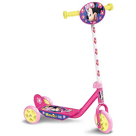 Trotinete - Trotinetă pentru fetițe cu 3 roți, multicolor, 2-5 ani, max 20 kg, ghidon reglabil, platformă antialunecare, Minnie Mouse