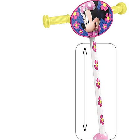 Trotinetă pentru fetițe cu 3 roți, multicolor, 2-5 ani, max 20 kg, ghidon reglabil, platformă antialunecare, Minnie Mouse [2]