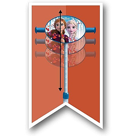 Trotinetă pentru fetițe cu 3 roți, multicolor, 2-5 ani, max 20 kg, ghidon reglabil, platformă antialunecare, Frozen [1]