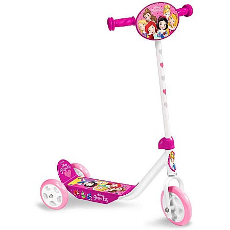 Activități sportive - Trotinetă pentru fetițe cu 3 roți, multicolor, 2-5 ani, max 20 kg, ghidon reglabil, platformă antialunecare, Princess, Disney