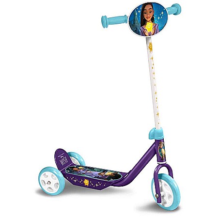 Trotinete - Trotinetă pentru fetițe cu 3 roți, multicolor, 2-5 ani, max 20 kg, ghidon reglabil, platformă antialunecare, Wish, Disney