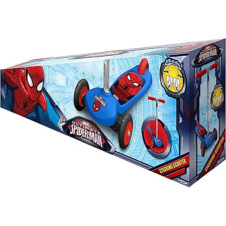 Trotinetă intuitivă cu 3 roți, multicolor, mânere confortabile, platformă antiderapantă, roți acoperite cu material PVC, frână posterioară cu piciorul, Spiderman [2]