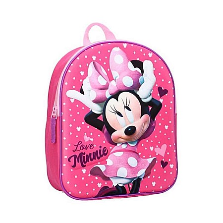 Accesorii școlare - Ghiozdan pentru fetițe Love Minnie 3d 32x26x11 cm