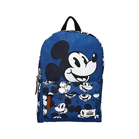Ghiozdane și Rucsacuri - Ghiozdan Mickey Mouse good times only, dimensiuni 33cm x23cm x9cm