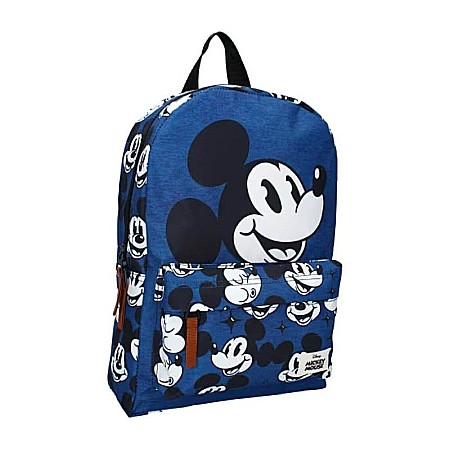 Ghiozdan Mickey Mouse good times only, dimensiuni 33cm x23cm x9cm [2]