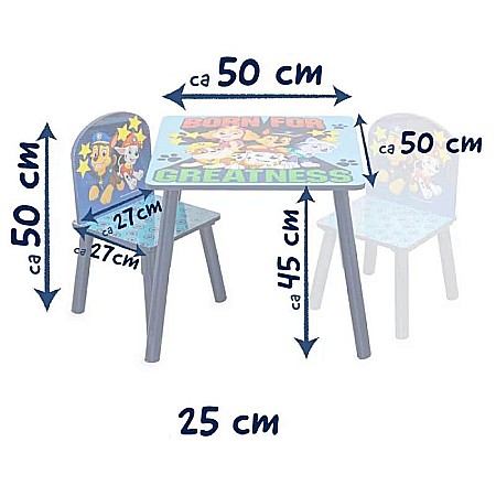 Set masă și scaune pentru copii, Paw Patrol [3]