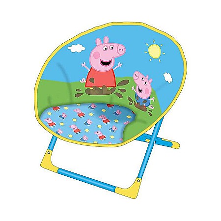 Mobilier - Scaun pliant, Plastic/Țesătură, 48 cm, Multicolor, Peppa Pig