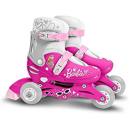 Role - Role reglabile 2 în 1 pentru copii, multicolor, mărimea 27-30, Barbie