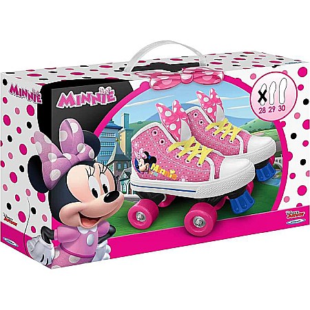 Patine cu rotile, multicolor, închidere pe bază de șiret, material textil, mărimea 28, Minnie Mouse [2]