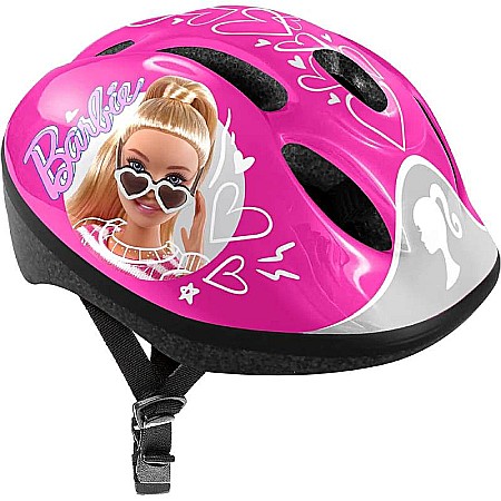 Accesorii - Cască de protecție pentru copii cu mărime reglabilă, 52-56 cm, multicolor, Barbie