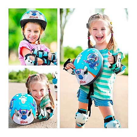 Cască de protecție pentru copii cu mărime reglabilă, 52-56 cm, multicolor, Stitch [1]