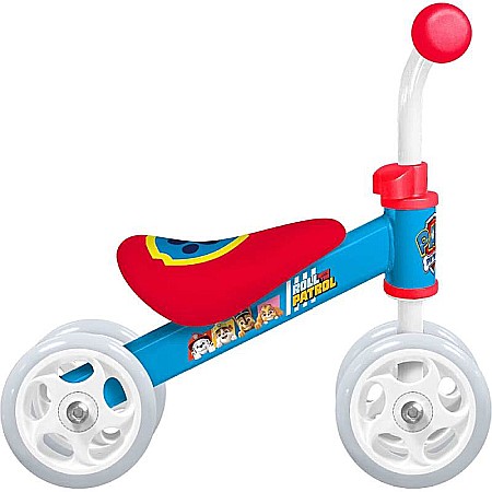 Mini bicicletă fără pedale pentru copii, vârsta 1-3 ani, cadru ergonomic, șa largă din spumă, ghidon reglabil, mânere anti lovire, Paw Patrol [1]