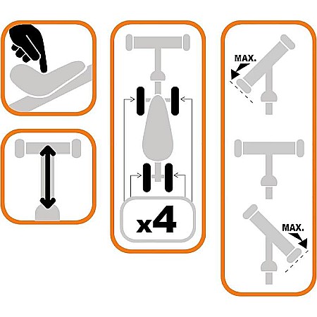 Mini bicicletă fără pedale pentru copii, vârsta 1-3 ani, cadru ergonomic, șa largă din spumă, ghidon reglabil, mânere anti lovire, Paw Patrol [4]
