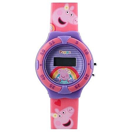 Ceas digital pentru copii, multicolor, Peppa Pig, Kids Time [5]