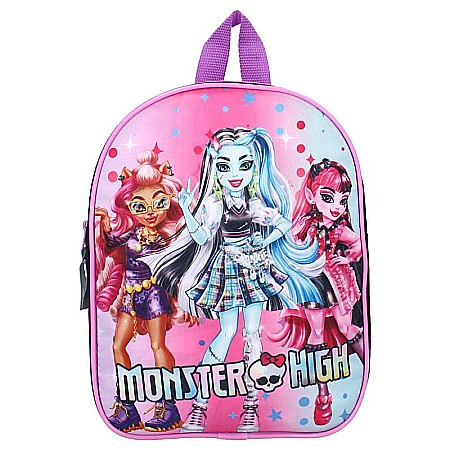 Ghiozdan grădiniță, 29x22x9 cm, multicolor, bretele ajustabile și căptușite, Monster High Feeling Fierce [1]