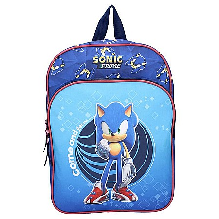 Ghiozdan cu două compartimente, multicolor, 29x23x9 cm, cu bretele ajustabile și căptușite, Sonic Supreme Power [1]