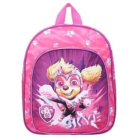 Ghiozdane și Rucsacuri - Ghiozdan cu două compartimente, multicolor, 30x25x11 cm, cu bretele ajustabile și căptușite, Paw Patrol The Mighty Movie Reach For The Skye