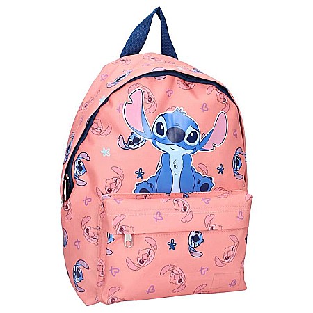 Rucsac cu două compartimente, multicolor, 29x23x9 cm, cu bretele ajustabile și căptușite, Stitch Made For Fun [1]
